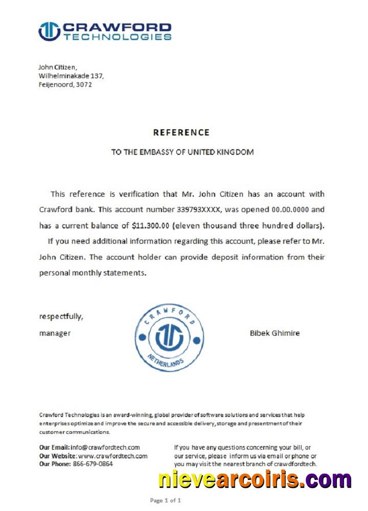 Netherlands Crawford bank reference